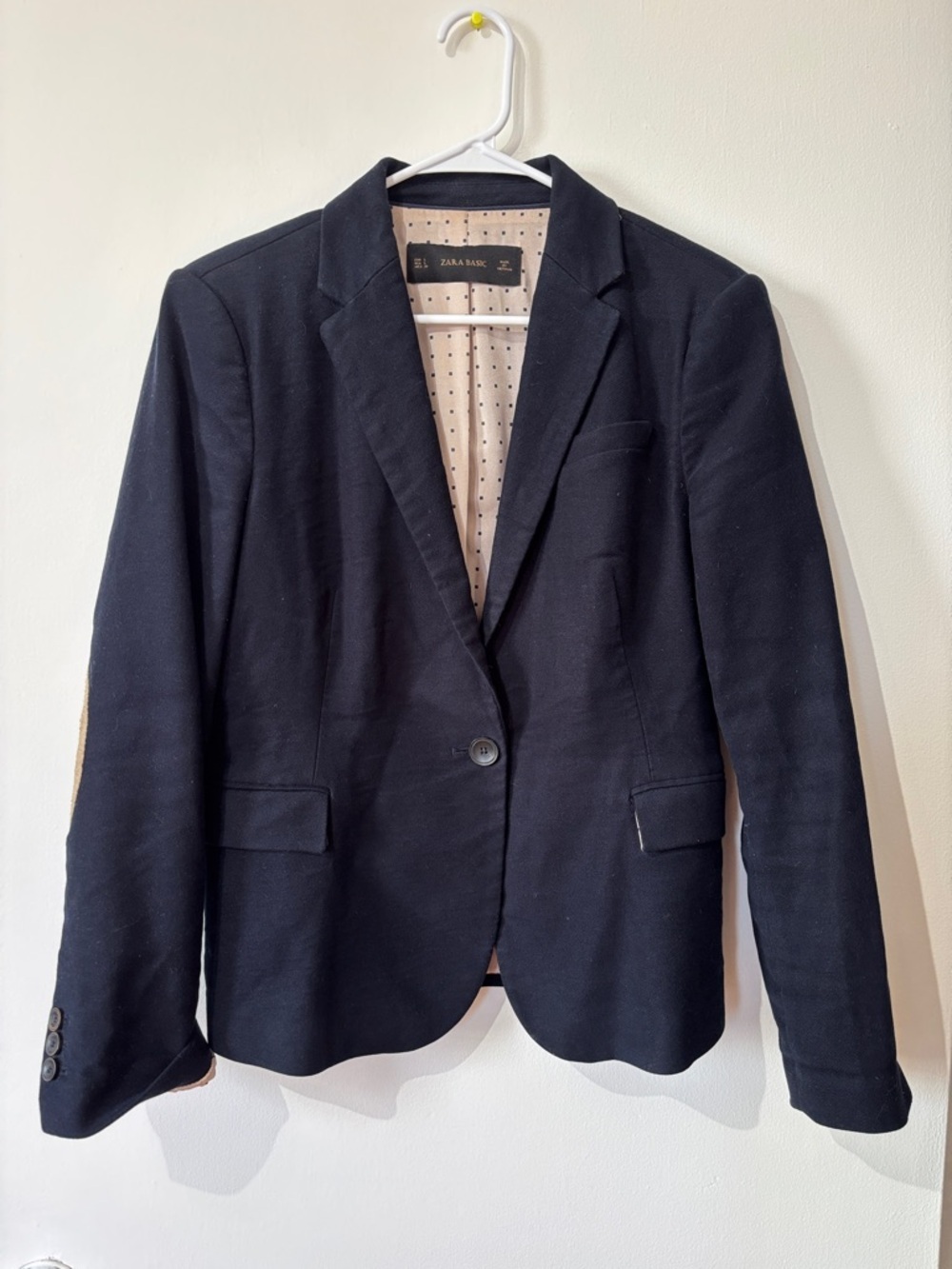 Zara Navy Single-Button Women's Blazer